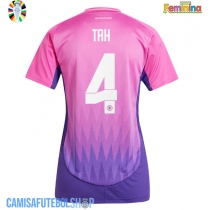 Camisa de time de futebol Alemanha Jonathan Tah #4 Replicas 2º Equipamento Feminina Europeu 2024 Manga Curta
